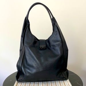 Loeffler Randall Black Leather Shoulder Bag